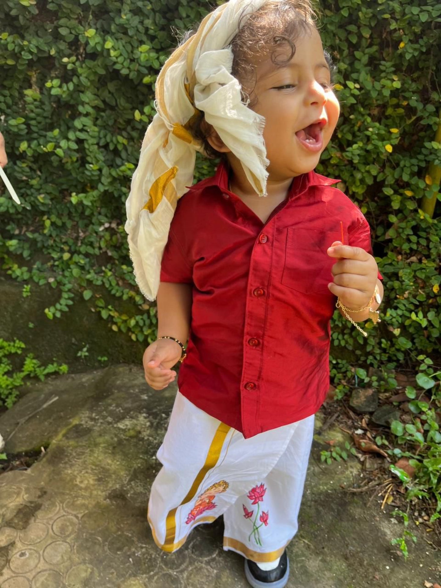 Kids Wear Child Buddha - Handpainted Dhoti