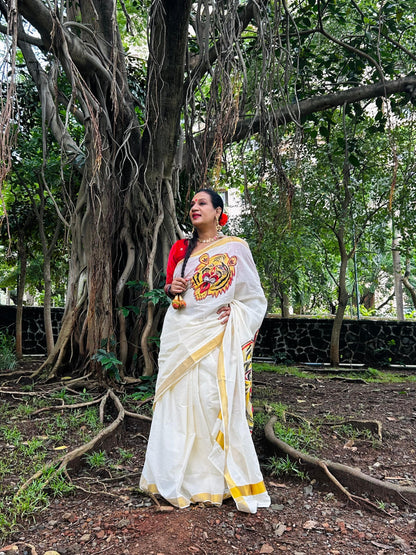 Pulikali Saree