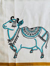 Aanamayilottagam 5 - Handpainted Dhoti