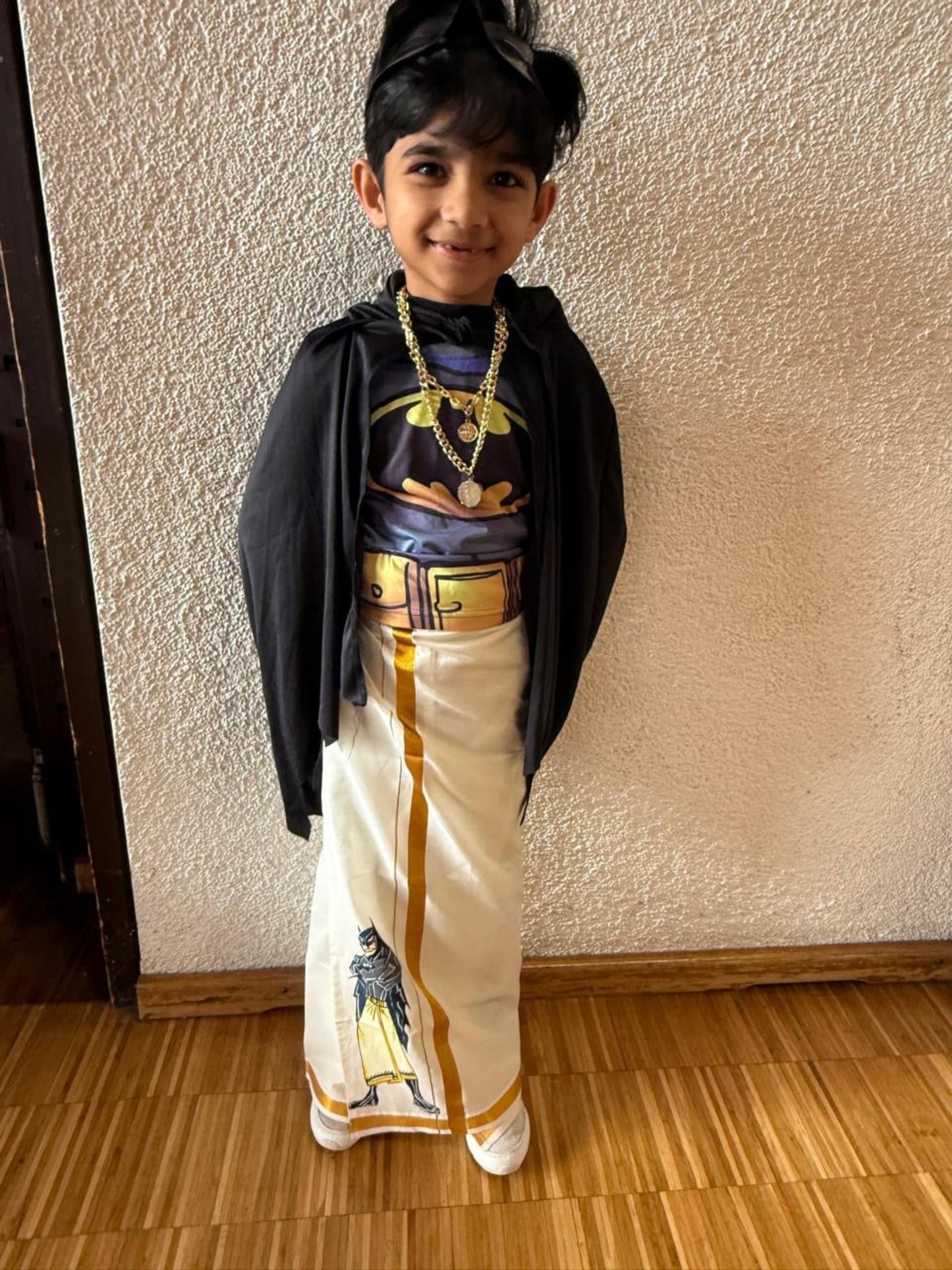 Kids Wear Batman - Handpainted Dhoti