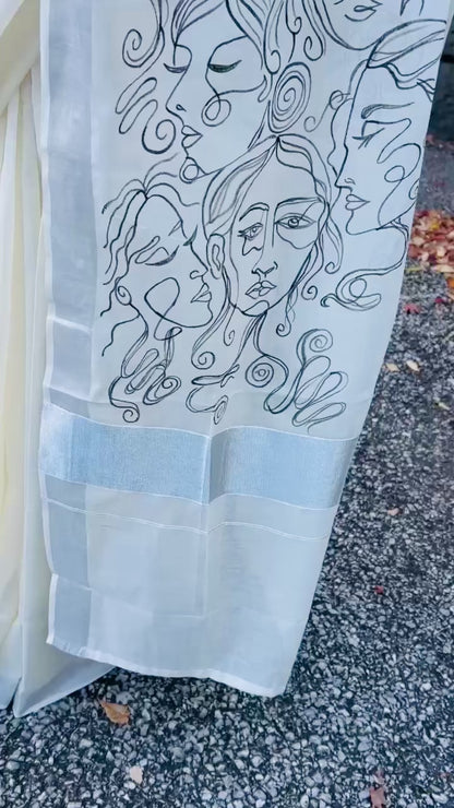 Faces Line Drawing